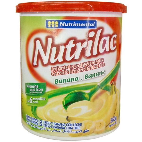 NutriLac banana.banane Infant Cereal.360g