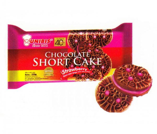 UNIBIS CHOCOLATE SHORT CAKE - STRAWBERRY